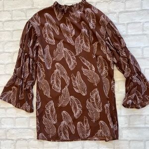 NWOT Brown Boho / Western Dress in Small